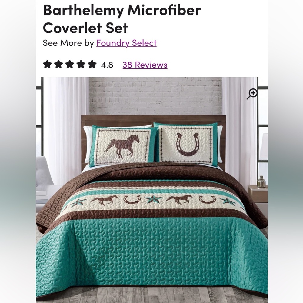 King size quilt & shams